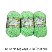 KD667 - 600 gr. (3 Adet) Standart Kalınlık Kadife Yeşil İhraç Fazlası İp