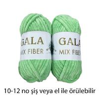 KD690 - 500 gr. (2 Adet) Kalın jumbo yeşil Kadife İhraç Fazlası İp