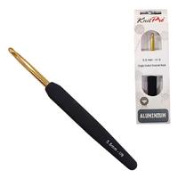 KnitPro Yumuşak Saplı  Altın Kancalı Tığ - 5.5mm