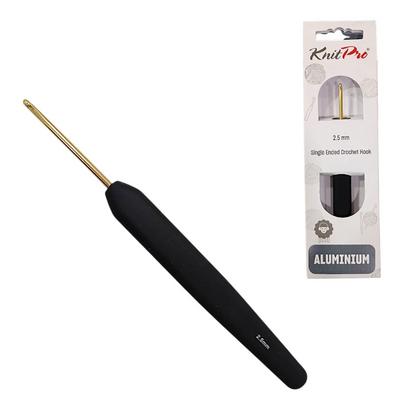 KnitPro Yumuşak Saplı Altın Kancalı Tığ - 2.5mm