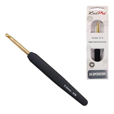 KnitPro Yumuşak Saplı Altın Kancalı Tığ - 5mm