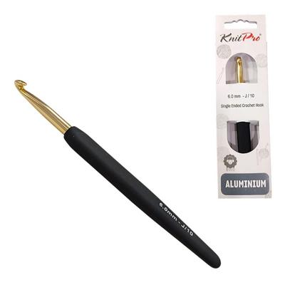 KnitPro Yumuşak Saplı Altın Kancalı Tığ - 6mm
