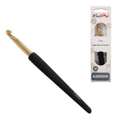 KnitPro Yumuşak Saplı Altın Kancalı Tığ - 7mm