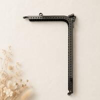 L Model Dikmeli Metal Çanta/Bursu 18.5 cm - ANTRASİT