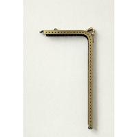 L Model Dikmeli Metal Çanta/Bursu 18.5 cm - ESKİTME GOLD