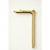 L Model Dikmeli Metal Çanta/Bursu 18.5 cm - GOLD