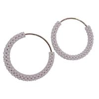 Lüks İncili Çanta Sapı Çifti 13 cm - Beyaz