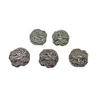 Lüx9 - 22 mm Gümüş Lüx (Lüks) Metal Düğme (5 Adet)