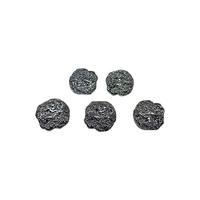 Lüx12 - 18 mm Antrasit Lüx (Lüks) Metal Düğme (5 Adet) 