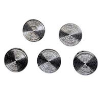 Lüx23 - 22 mm Antrasit Lüx (Lüks) Metal Düğme (5 Adet)