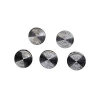 Lüx24 - 18 mm Antrasit Lüx (Lüks) Metal Düğme (5 Adet)