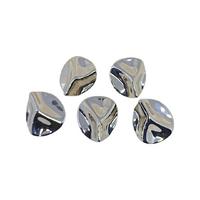 Lüx33 - 23 mm Gümüş Lüx (Lüks) Metal Düğme (5 Adet)