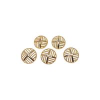 Lüx8 - 18 mm Gold Lüx (Lüks) Metal Düğme (5 Adet)