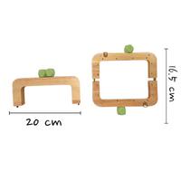 M49 Mint - Ahşap Bambu Çanta Bursu / Çanta Çerçevesi