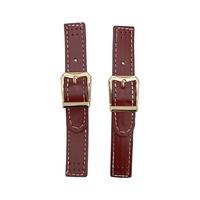 MANG Deri Tokalı Çanta Kulağı Çifti 14x2 cm - Bordo