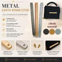 Metal Çanta Kenar Çıtası Çeşitleri - 12 cm