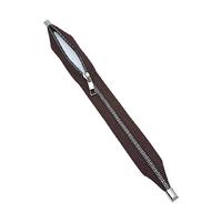 Metal Stoplu Çanta Fermuarı 35 cm - KOYU KAHVERENGİ