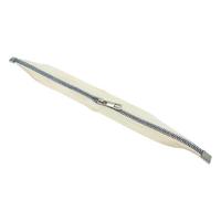Metal Stoplu Çanta Fermuarı 35 cm - KREM (Gümüş Uçlu)
