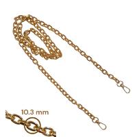 Model 10 - 10.3 mm / 120 cm Klasik Model Çanta Zinciri (HAFİF) - Gold