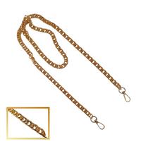 Model 12 - 11.6 mm / 120 cm Çift Örgü Model Çanta Zinciri - Gold