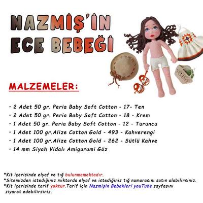 Nazmişin Ece Bebeği Amigurumi Malzemeleri