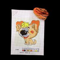 No 6 - Goblen Etamin İşleme Kiti 21x28 cm - Köpek