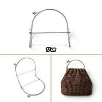Öpücük Model Metal Çanta Klipsi - 17 cm Gümüş