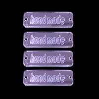 P3 - Handmade Pleksi Etiket (4 Adet) - 35 mm 