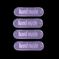 P4 - Handmade Pleksi Etiket (4 Adet) - 35 mm 