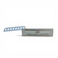 PL11 Gümüş Metal Plaka / Metal Etiket Adet - 39.5x10 mm