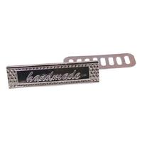 PL3 Gümüş Metal Plaka / Metal Etiket Adet - 39.5x10 mm