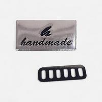 PL7 Gümüş Dikdörtgen Büyük Metal Plaka / Metal Etiket Adet - 30x18 mm