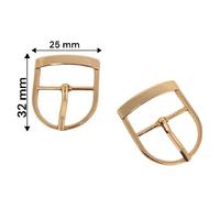 PT14 - Metal Patik Toka Aparatı Çifti - Gold (2.5x3.2 cm)