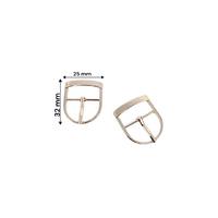 PT16 - Metal Patik Toka Aparatı Çifti - Gümüş (2.5x3.2 cm)