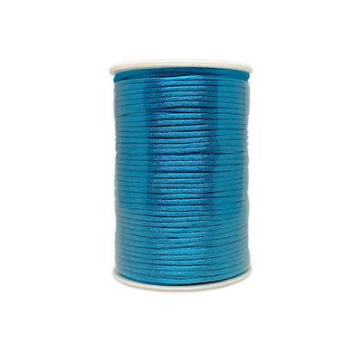 Saten - Floş İp (Sıçan Kuyruğu)  -  Gök Mavi 90 mt - 2mm (KALIN)