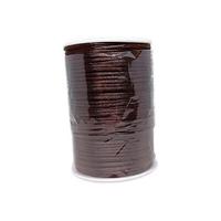 Saten - Floş İp (Sıçan Kuyruğu)  - Kahverengi 90 mt - 2mm (KALIN)