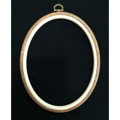 Silikon Çerçeveli Oval Pano Kasnağı - 18 cm x 23 cm