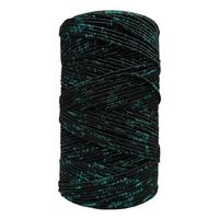 Siyah - Yeşil Simli 1.5 mm Simli Slim Supla (Supra) Çanta ve Runner İpi - 180-200 gr. 200 mt.