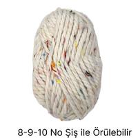 T419 - 168 gr.  Spagetti yünlü tweedli İhraç Fazlası İp