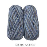 T551 -  166 gr. (2 Adet) % 75 yün batik  İhraç Fazlası İp