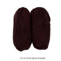 T654 -  200 gr. (2 Adet) Antipilling bordo İhraç Fazlası İp