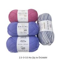 T765 - 200 gr. (4 Adet) Gazzal baby cotton  İhraç Fazlası İp