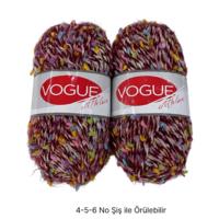 T775 -  176 gr. (2 Adet) Çiçek ip nako vogue İhraç Fazlası İp