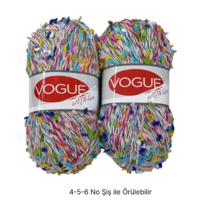 T778 -  250 gr. (2 Adet) Çiçek ip nako vogue İhraç Fazlası İp