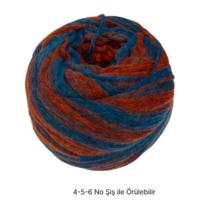T837 - 100 gr.  Moher yünlü batik kek ip  İhraç Fazlası İp