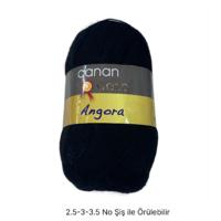 T882 -  94 gr. Angora siyah  İhraç Fazlası İp