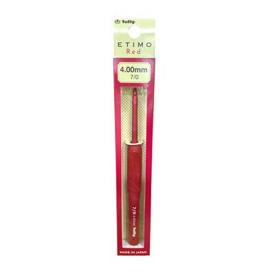Tulip Etimo Red - 4.00 mm (KIRMIZI) Silikon Saplı Tığ