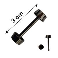 Vidalı Metal Çanta Halteri 3cm (Adet) - Siyah