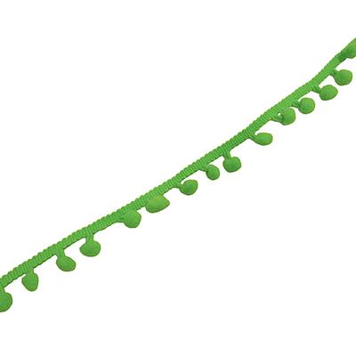 1 Metre Ponpon Şerit - Metrelik Ponpon - Neon Yeşili