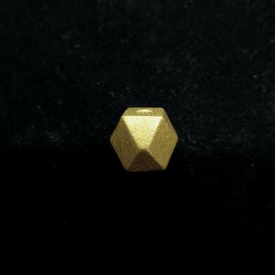 10 mm Sekizgen Amigurumi Boncuk - Gold